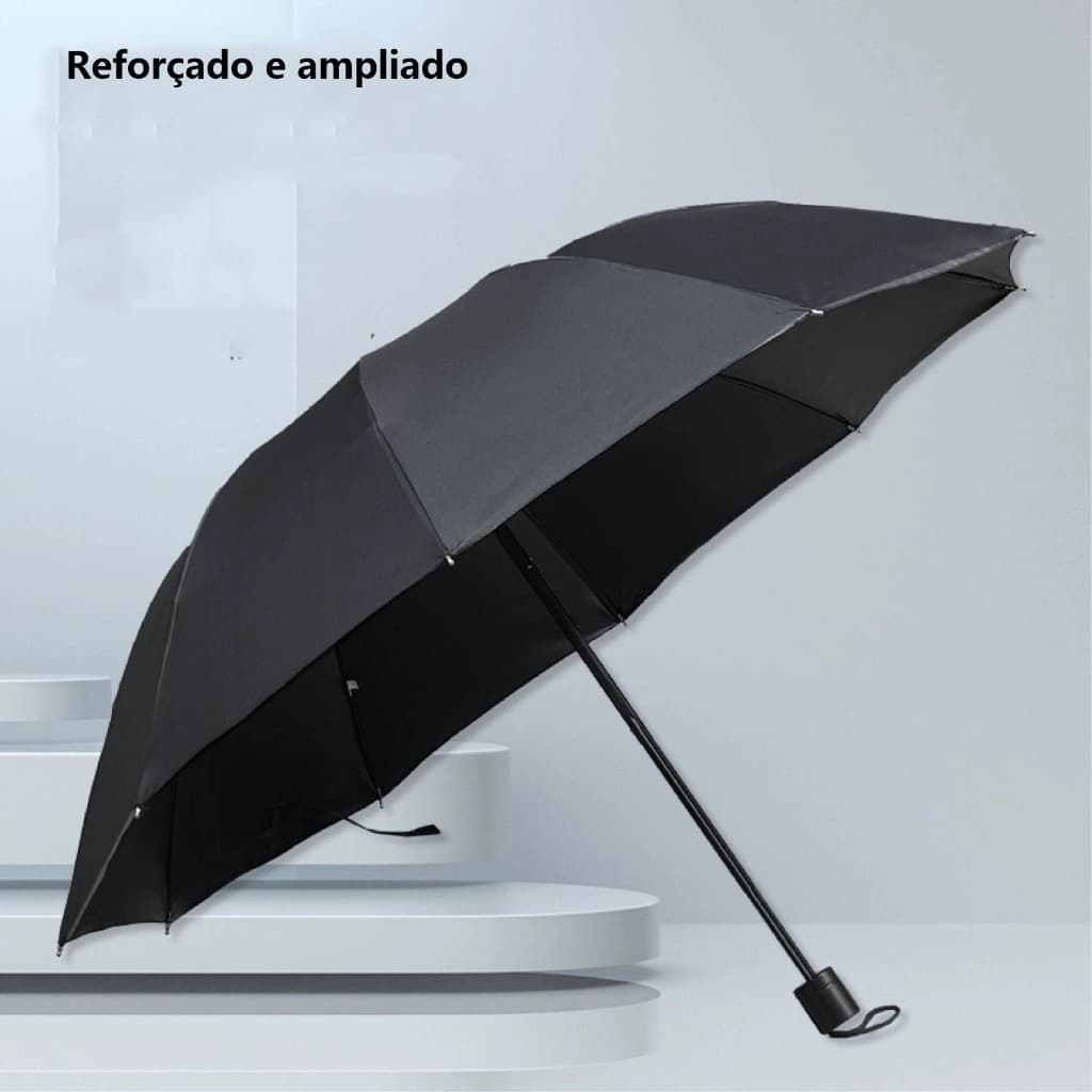 Guarda Chuva Grande Reforçado Contra Vento Cabe Na Bolsa