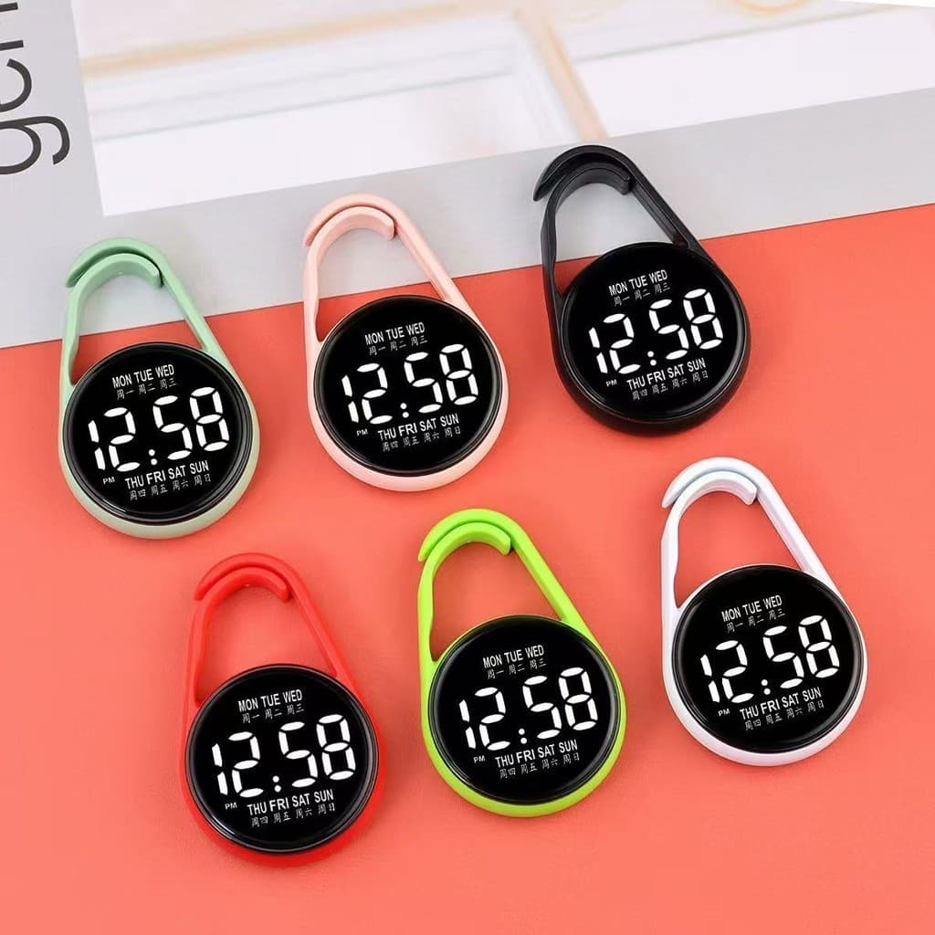 Relógio para criançasde digital LED H3 impermeável Luminosa mochila portátil pingente pingente estudante crianças reló
