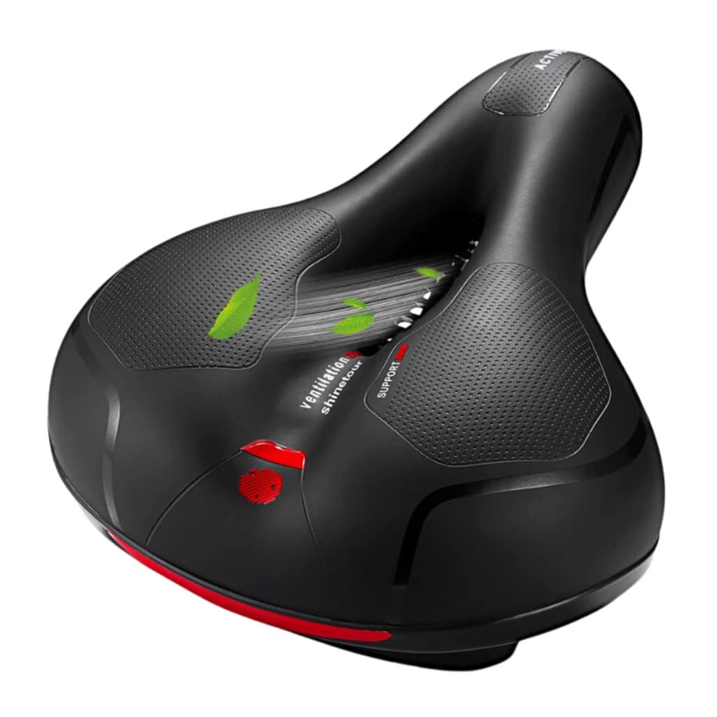 Assento De Bike Molas Vazado Anatômico Com Molas De Gel E Fita Refletiva