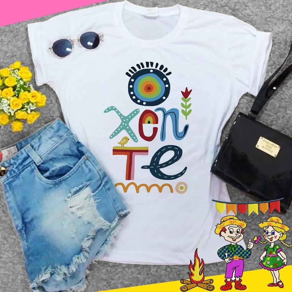 Camiseta Feminina São João Nordeste Cuscuz Oxente Se avexe não Blusa 2025