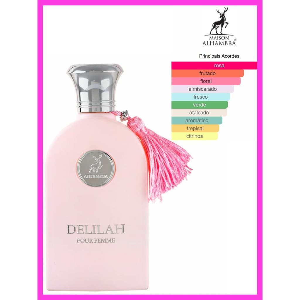 Perfume Árabe Delilah Maison Alhambra 100ml Edp Feminino, Original, Importado