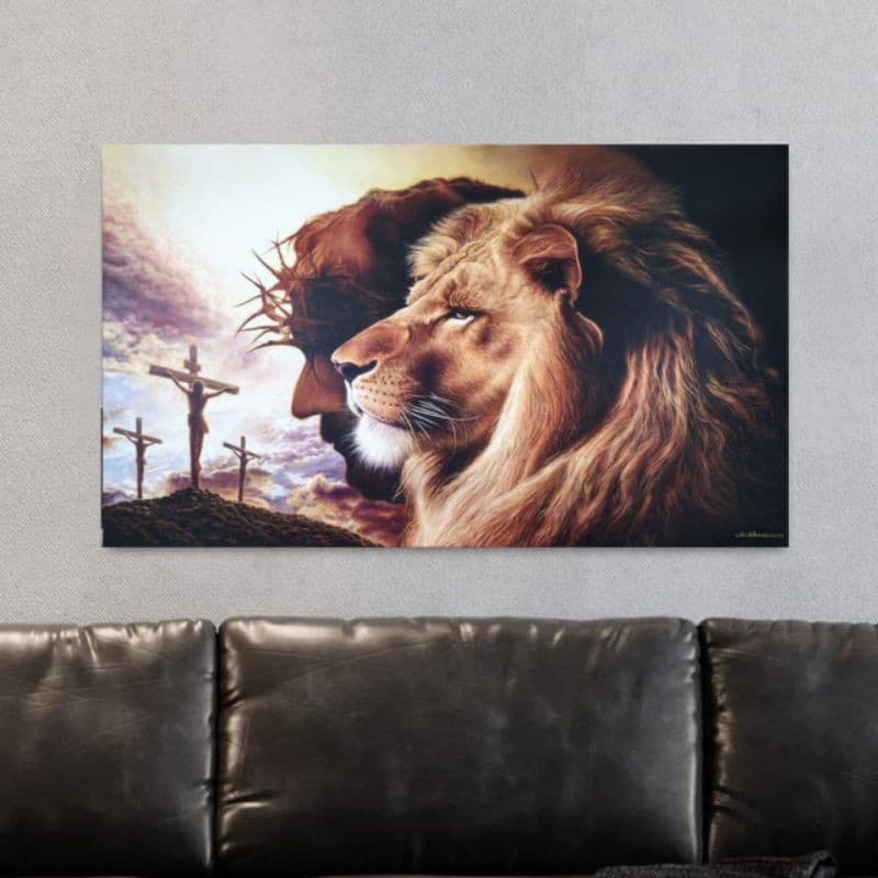 Placa Quadro Decorativo Leão em mdf