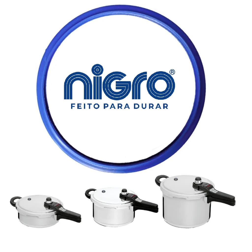 Borracha Anel Vedação De Silicone Panela Pressão Eterna Nigro 3 lts / 4,5 lts e 7 Litros