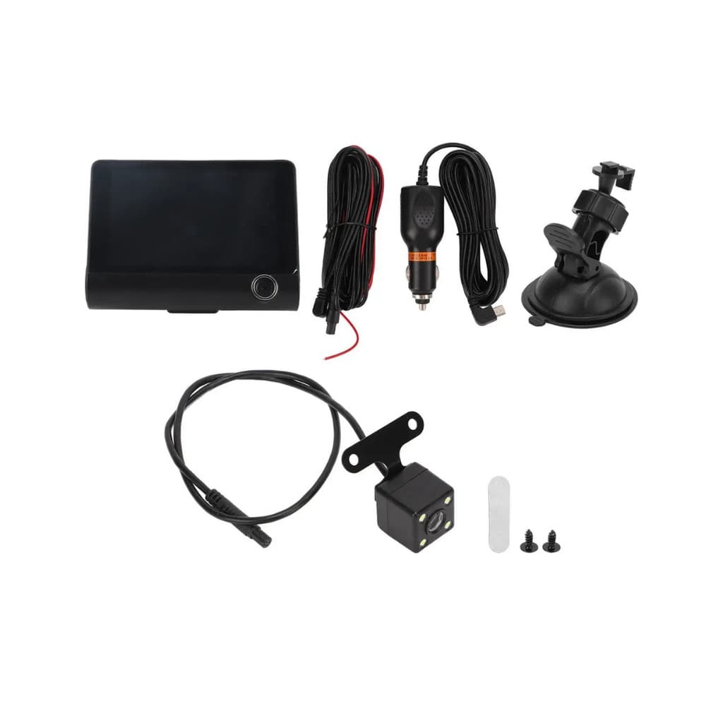 Câmera Veicular Full HD com Tela LCD – Gravação Frontal e de Ré