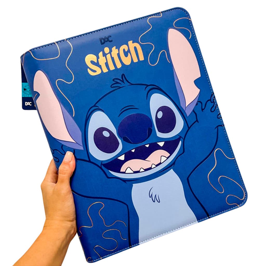 Caderno Fichário Universitário Argolado Stitch 48 Folhas Dac