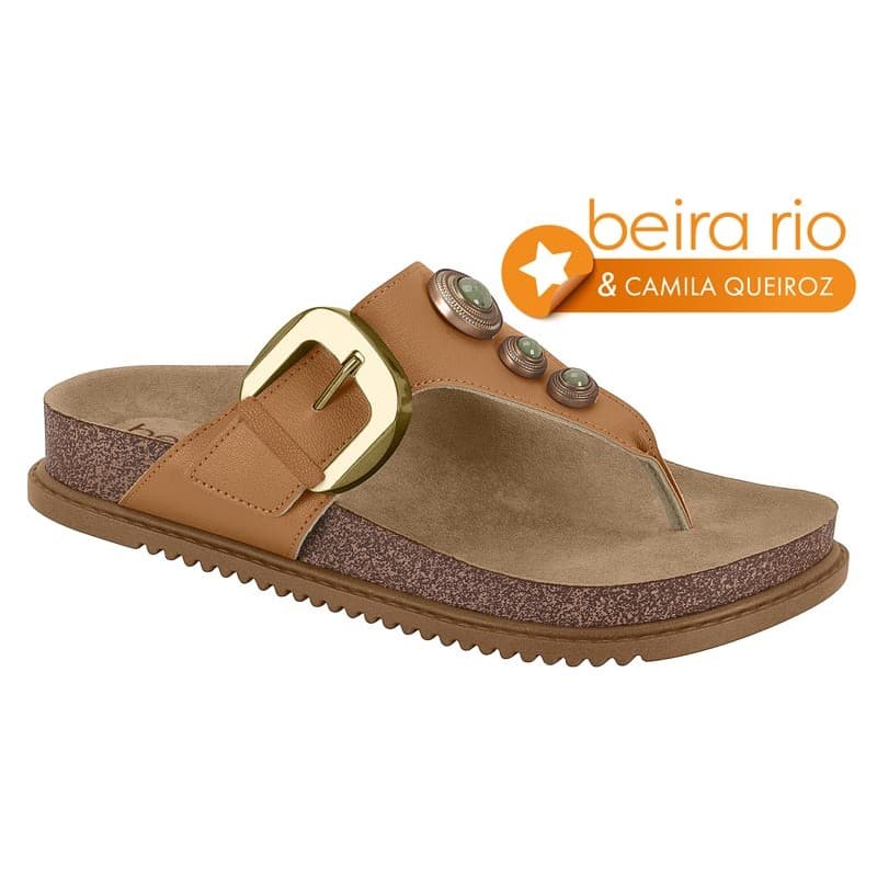Sandalia Feminina Papete Fivela Beira Rio Original