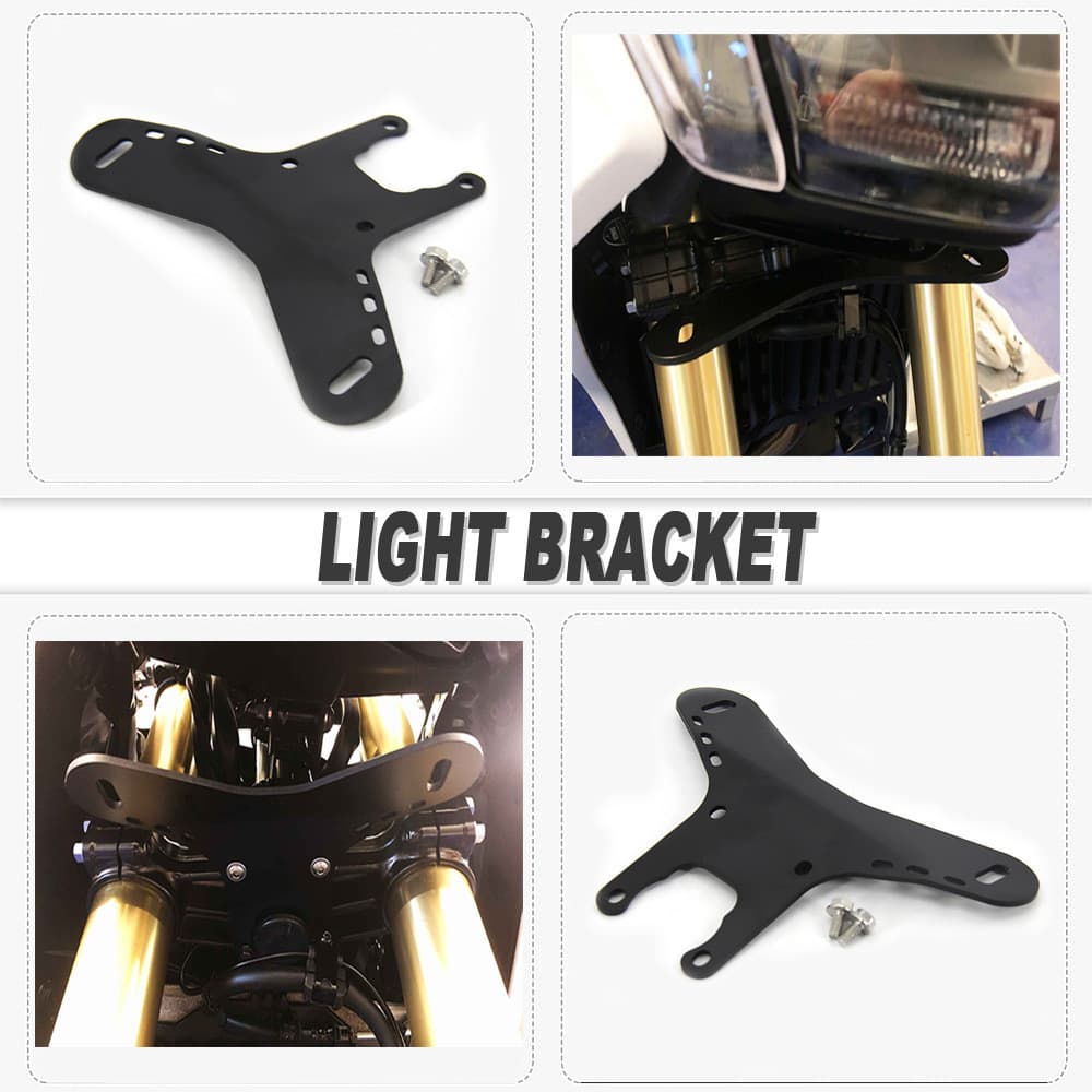 Suporte auxiliar para lâmpada de neblina adequado para suporte de holofote Yamaha Tenere 700 XT700Z