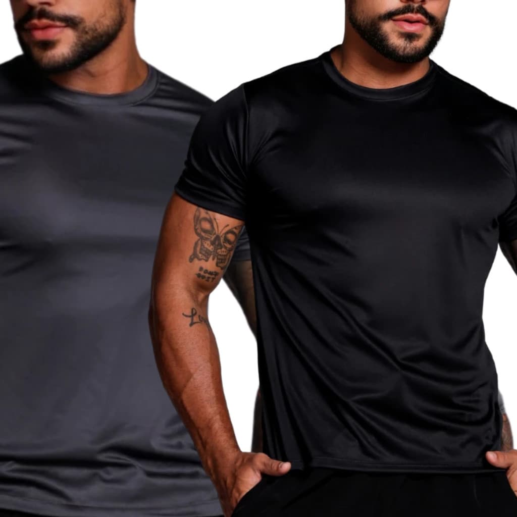 Camiseta Masculina Dry Fit Treino Blusa Academia  Conforto Leve Respirável Uv Atividade Física