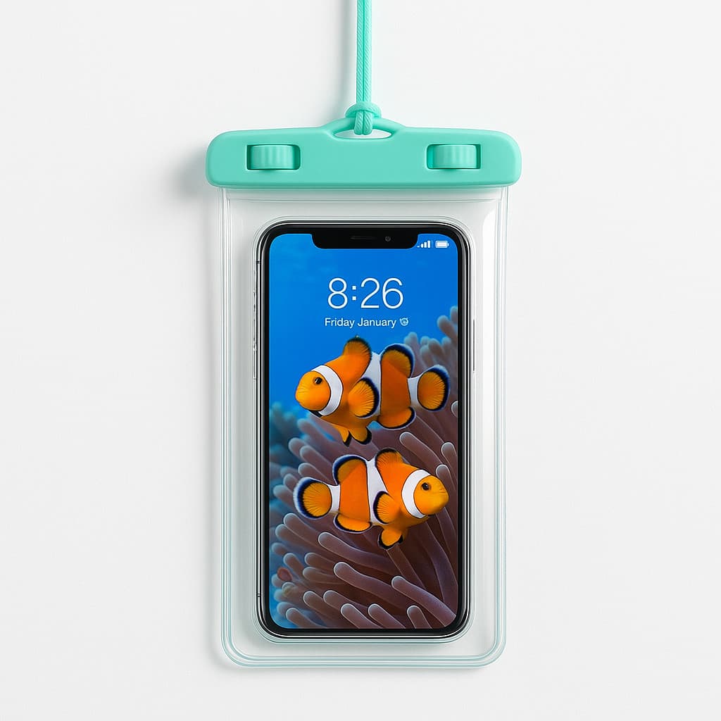 Capa Protetora Impermeável para Celular à Prova D’água Piscina Praia Touch Fotos Subaquáticas