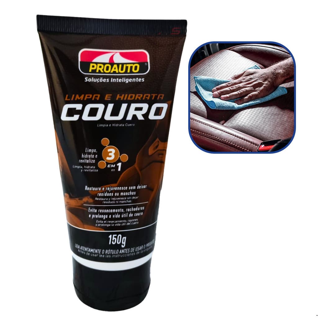 Limpador e Hidratante de Couro Automotivo 150g Proauto