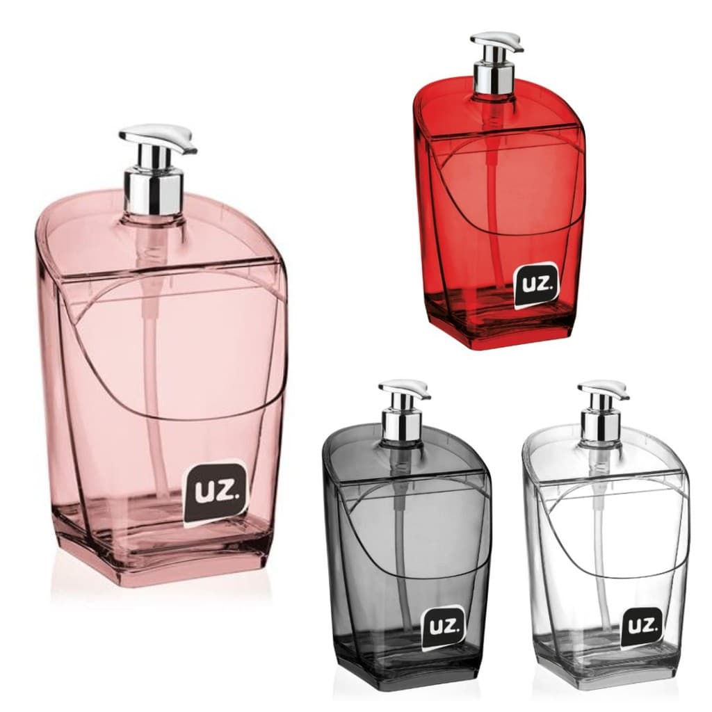 Dispenser Translucido 500ml Detergente Com Porta Espoja Para Pia, Balcão Premium