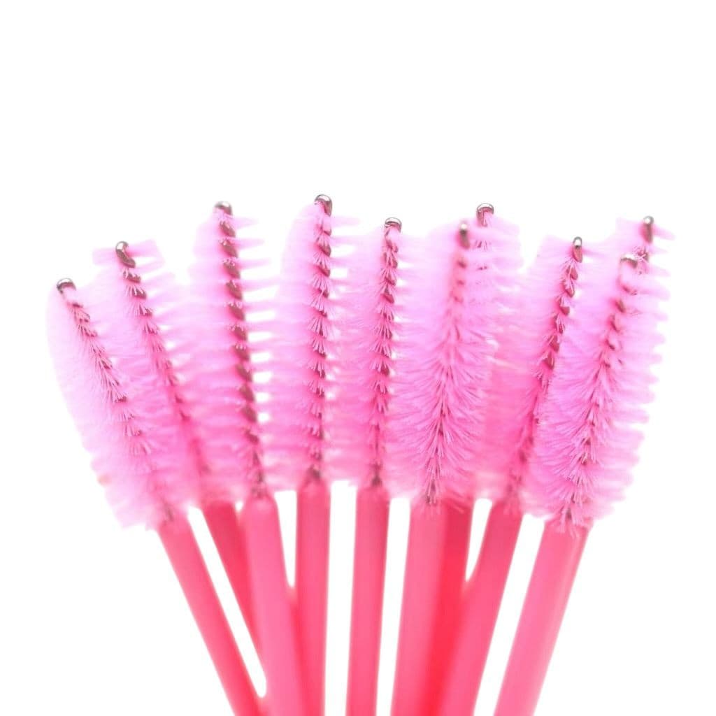 kit com 50 escovinhas para cílios e sobrancelhas - aplicador de rímel ideal para alongamento e design