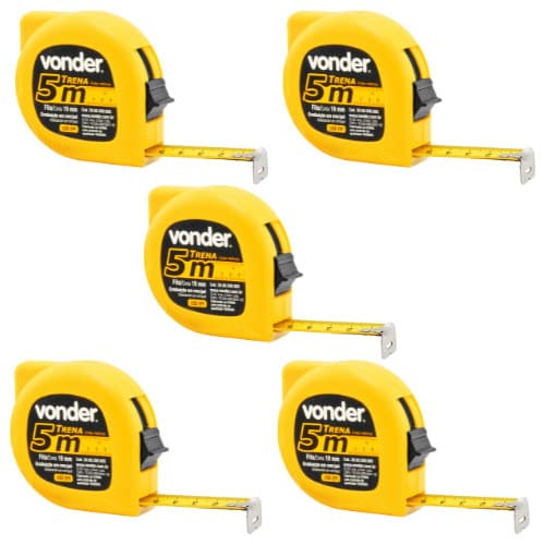 Kit 5 Trenas de aço 5 m x 19 mm - Vonder