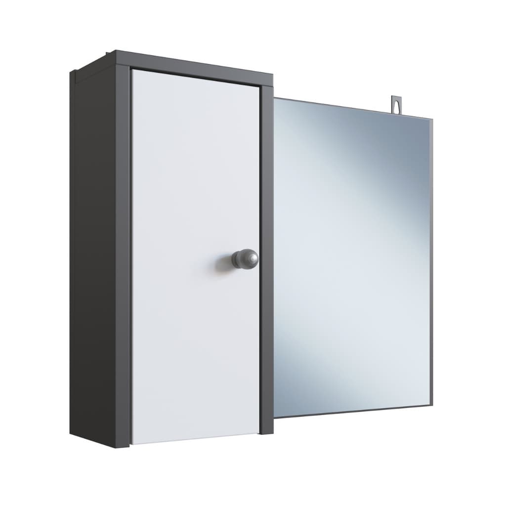 Armário Para Banheiro com 1 Porta Grafite/Branco LVA04 Versato Emovell