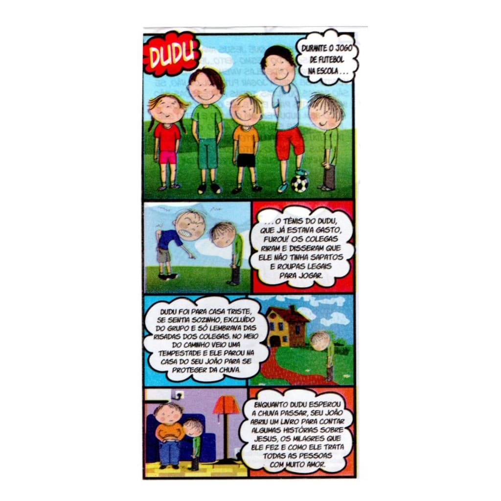 500 Folhetos Evangelização Infantil Evangélico Panfleto -
