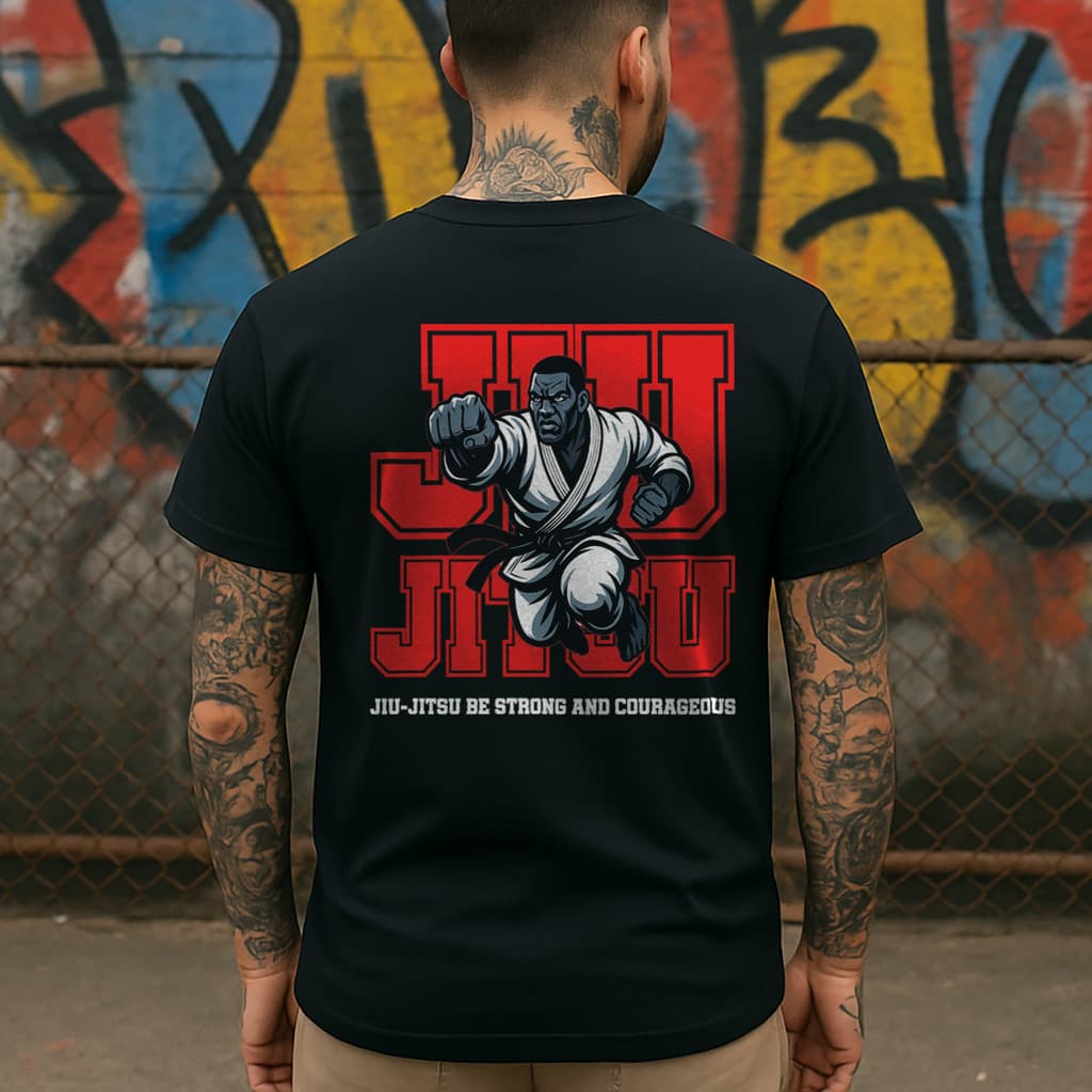 Camiseta Masculina Jiu-Jítsu Lutador MMA Artes Marciais Moda T-shirts Camisas Blusas