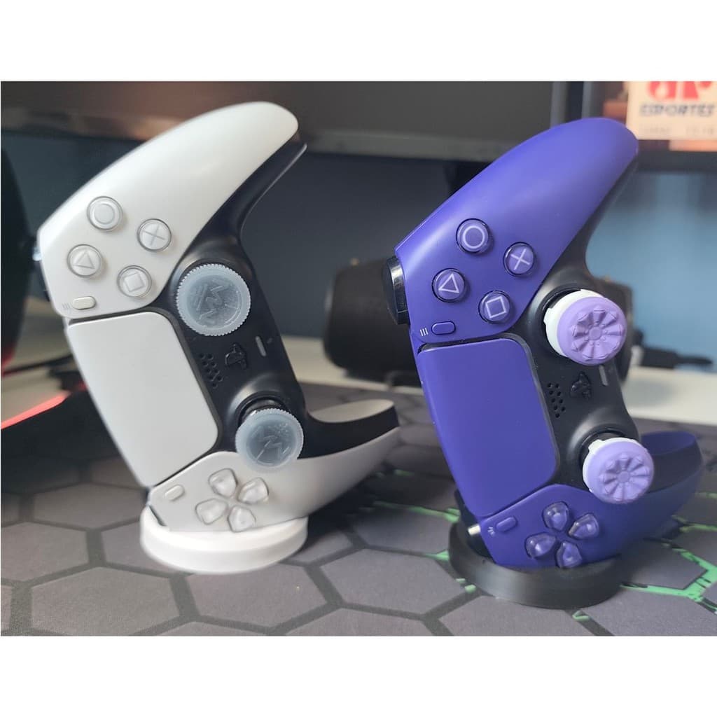 Suporte de Mesa Minimalista Slim Invisível de Mesa Para Controle de PS5 Dualsense Base Setup Gamer Expositor