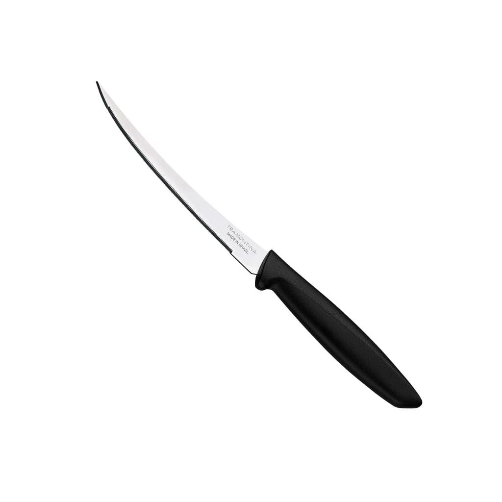 Faca para Tomate Tramontina Plenus Aço Inox e Cabo  Preto 5"