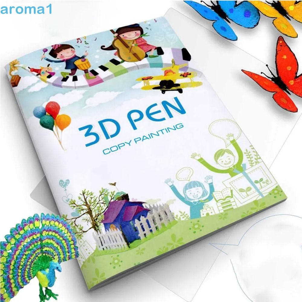 Álbum De Pintura Com Caneta 3D AROMA1 , Modelo , Placa Transparente , Livro De Desenho De Impressão 3D , Cópia De Pranch