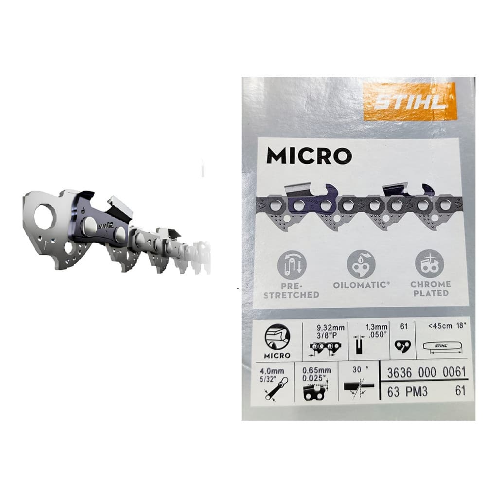 Corrente Motosserra Original Stihl Ms 212 P/ Sabre 45cm 30dt