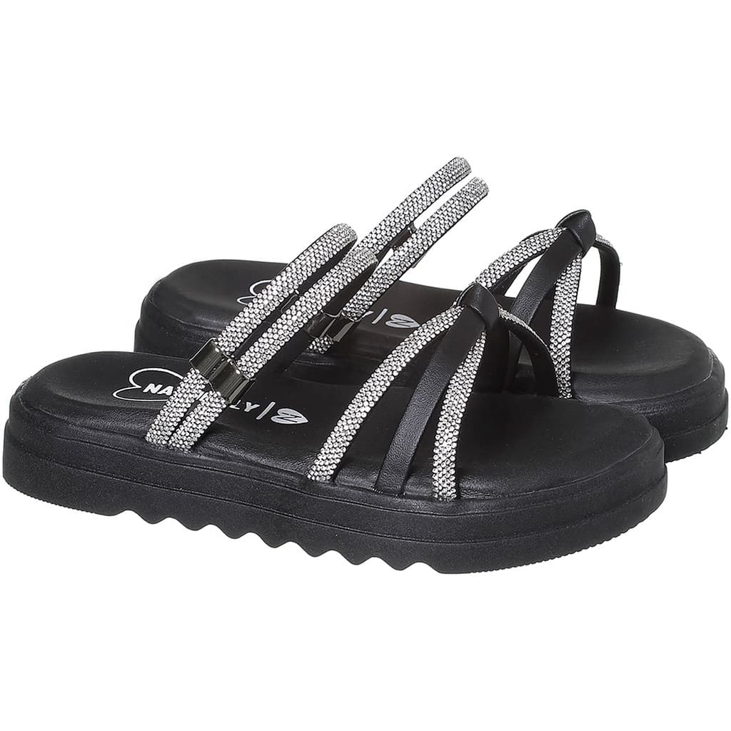 Sandália Feminina Infantil Menina Birken Nó Brilho Tratorada Lançamento Mãe e Filha 28 ao 39