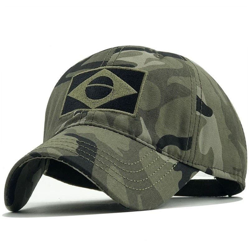 Camuflagem Do Exército Masculino Boné De Beisebol Dos Homens Bordado Bandeira Brasil Caps Esportes Ao Ar Livre Tát