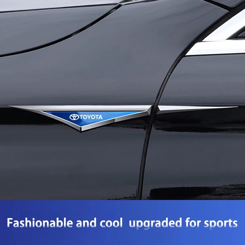 2 Pçs 3d Liga Adesivos De Carro Acessórios Para Toyota GRsport Hilux Aygo Yaris Corolla Rav4 CHR Auris