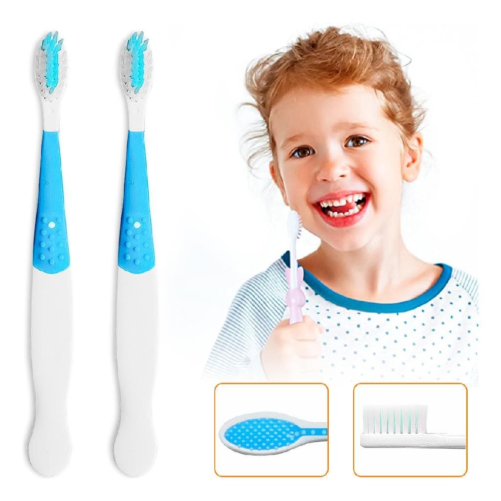 Escovas de Dentes Infantil Macia Kids Branca e Azul