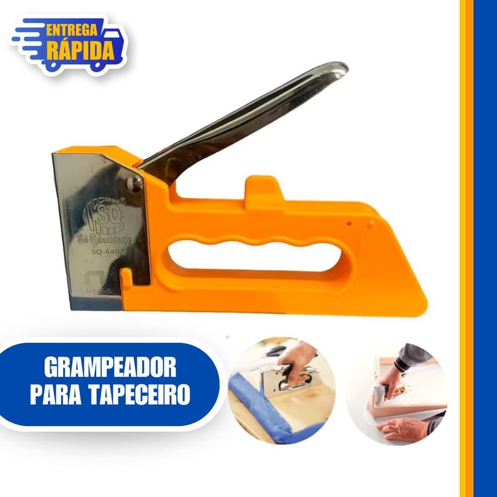 5 Peças Grampeador Tapeceiro Profissional 4--8mm Alta Pressão Profis. Manual