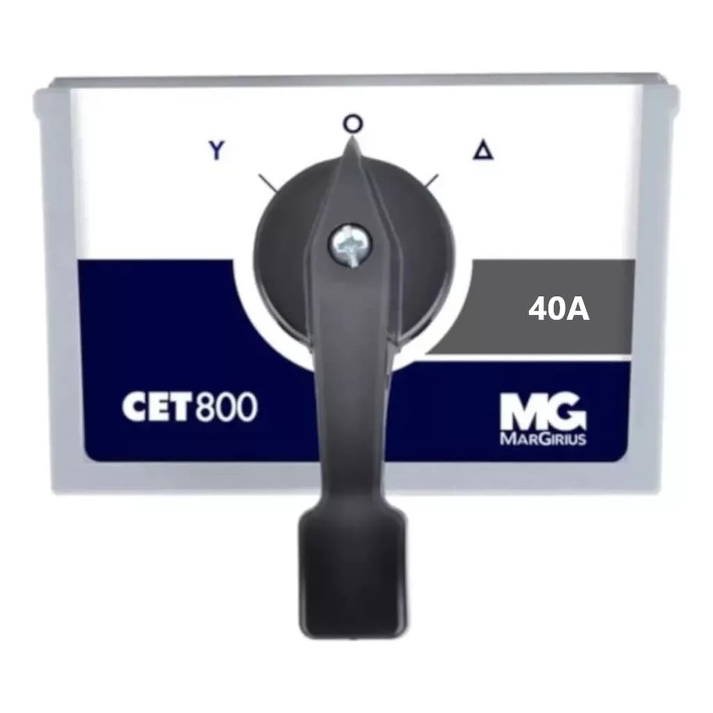 Chave De Partida Estrela Triângulo 40A Margirius CET-840 para Motores de 13,5cv/220V15cv/380V