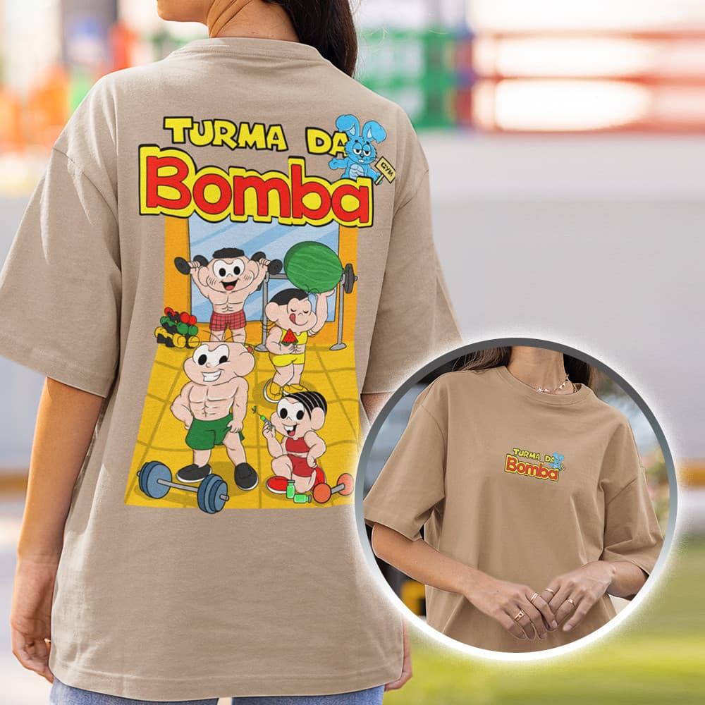 Camiseta Premium Feminina Crossfit Academia Treino Maromba Turma da Bomba Plus Size Envio Imediato