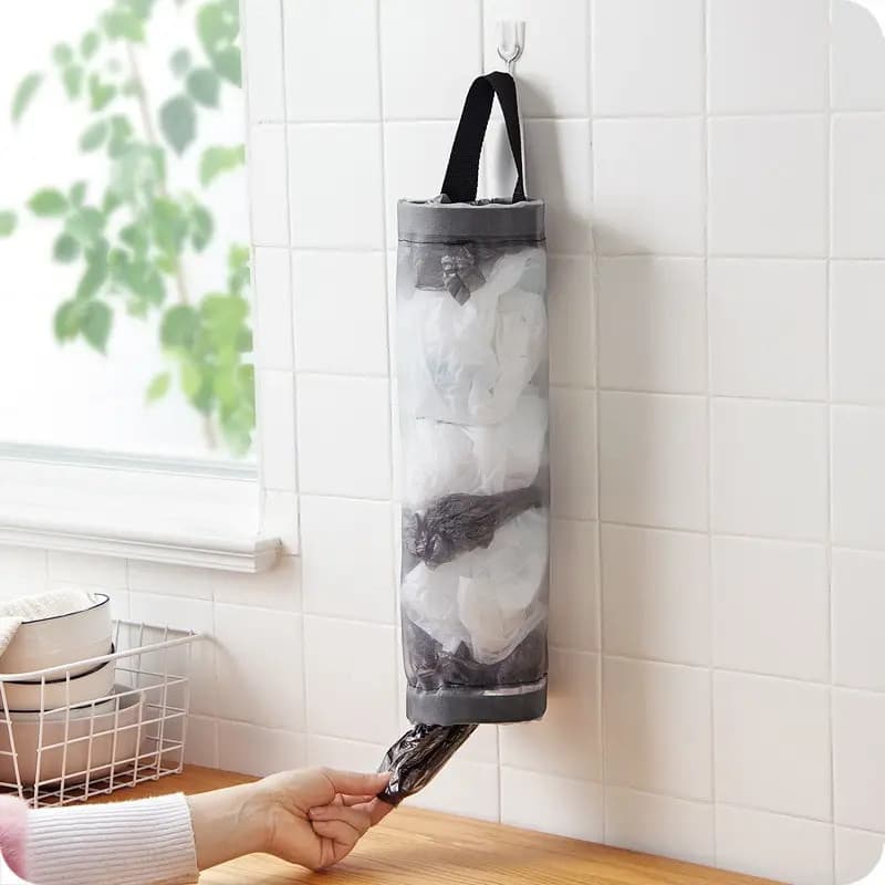 Sacos De Lixo De Cozinha 1pc Diversos Plástico Para Armazenamento Na Parede Pendurados Reutilizado Org
