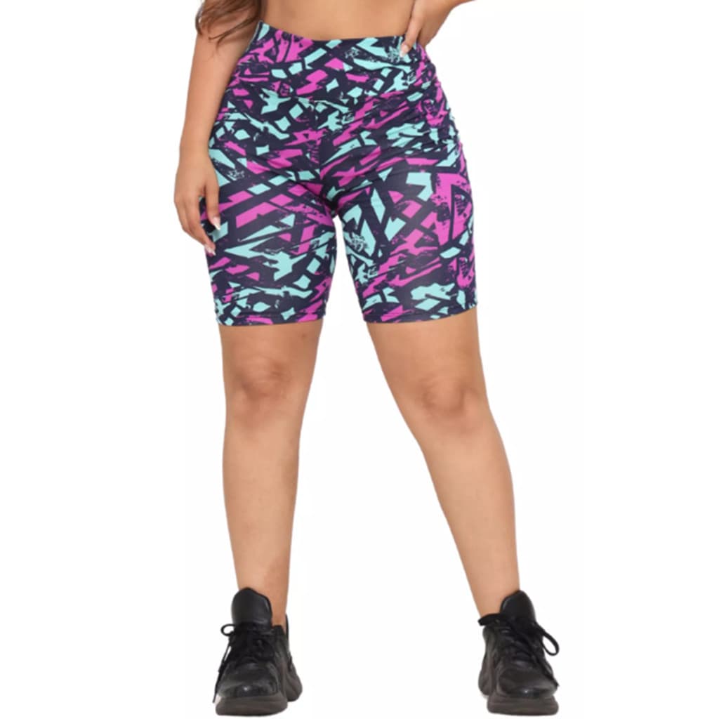 Bermuda Feminina para Academia Estampada Fitness TAMANHO M