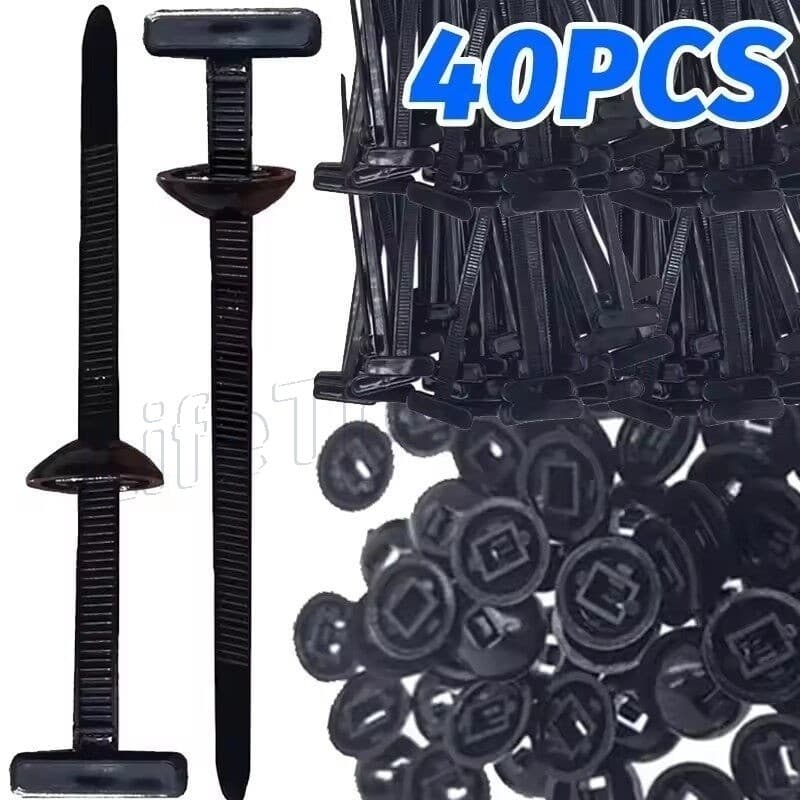 Fivela De Amarração De Cabo De Nylon Universal-Abraçadeiras Com Travamento Automático Para Serviços Pesados De Plástico