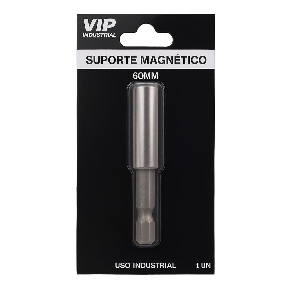 Suporte Magnético para Bits 60mm Aço Resistente Jogo Parafusadeira Manual Ferramentas