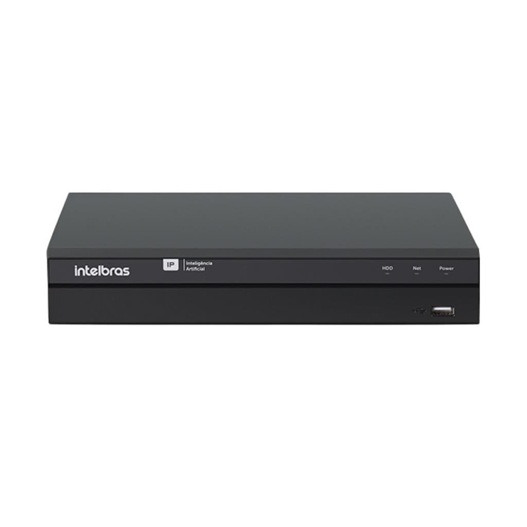 Gravador NVR Intelbras INVD 1016 IP: 16 Canais, Inteligência de Vídeo e Segurança Completa