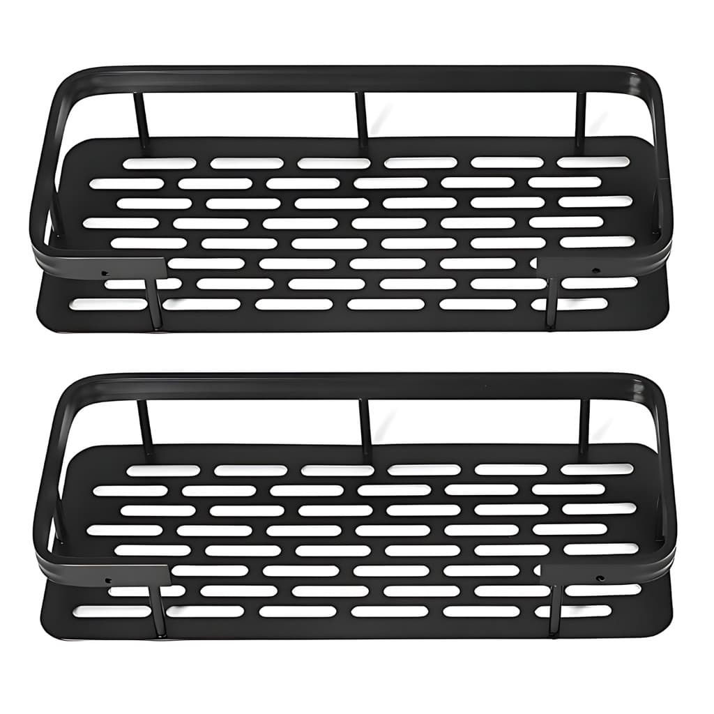 Suporte Organizador Shampoo Sabonete Banheiro Preto - 2 UN