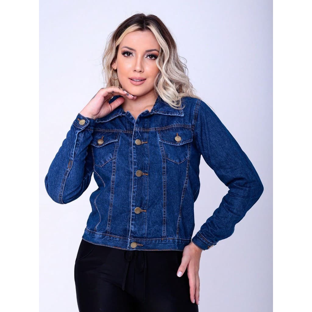 Jaqueta Com Barra Jeans Jaqueta Feminina