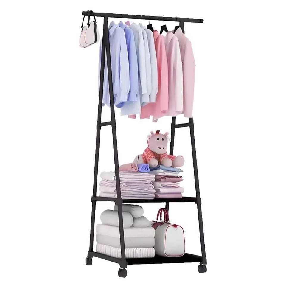 Arara De Roupa Cabideiro Organizador Multiuso Com Prateleira - Envio 24hrs!
