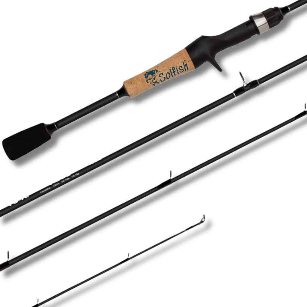 Vara Pesca Saint Voxxi V1000 Carbono IM6 1,65m 17lb 2p Para Carreetilha Isca Artificial Leve Barata