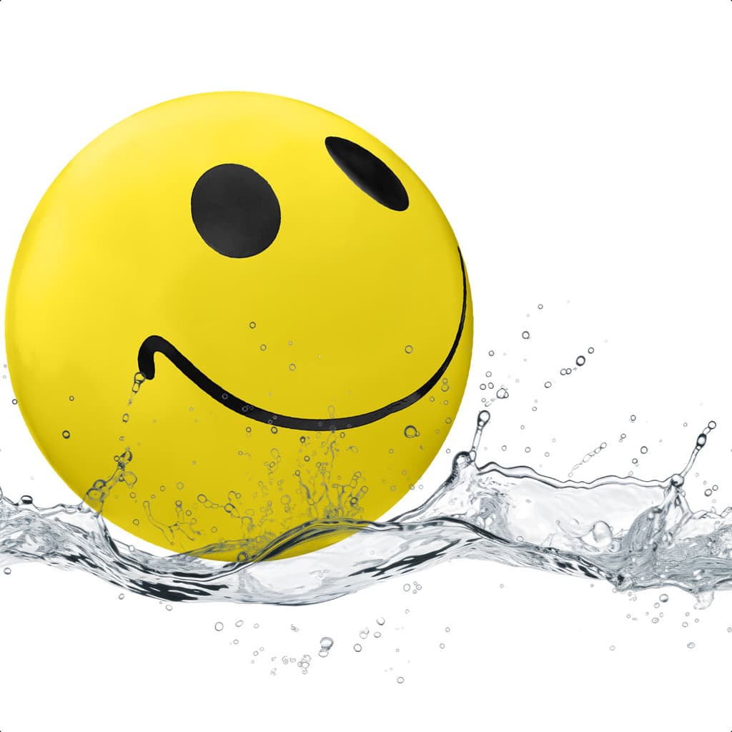 Bola De Vinil Infantil Inflável Grande Praia Piscina Festa Emoji