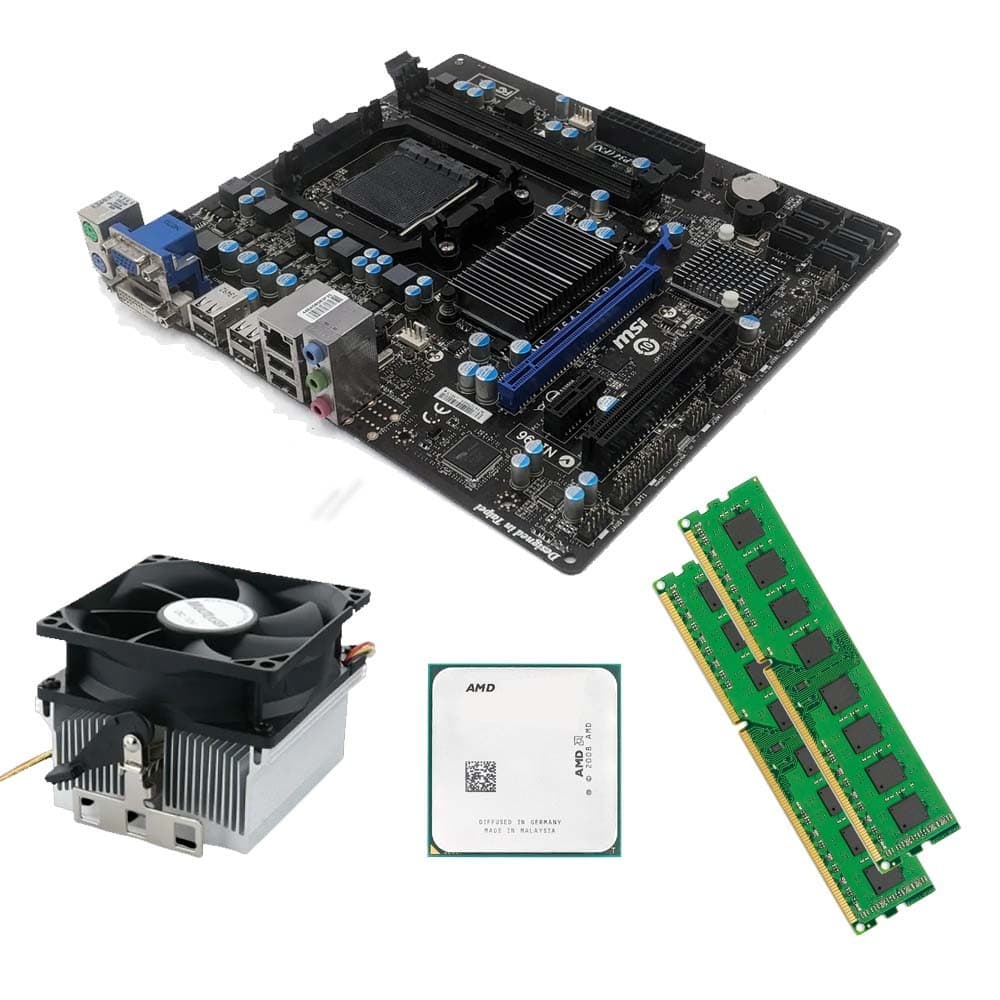 Kit Placa mãe AM3+ Processador AMD FX4300 - FX6300 ou Athlon + memória ram