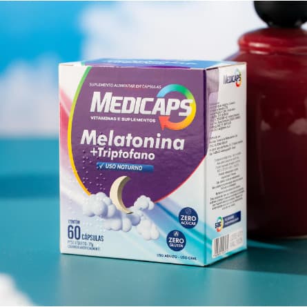 Melatonina + Triptofano 60 Cápsulas Medicaps