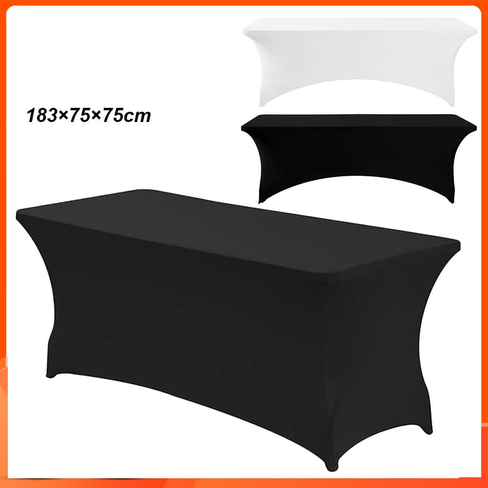 183×75×75cm Pano De Mesa Esticado Spandex Cobertura De Coquetel Rectangular De Aniversário Casamento Decoração Festa