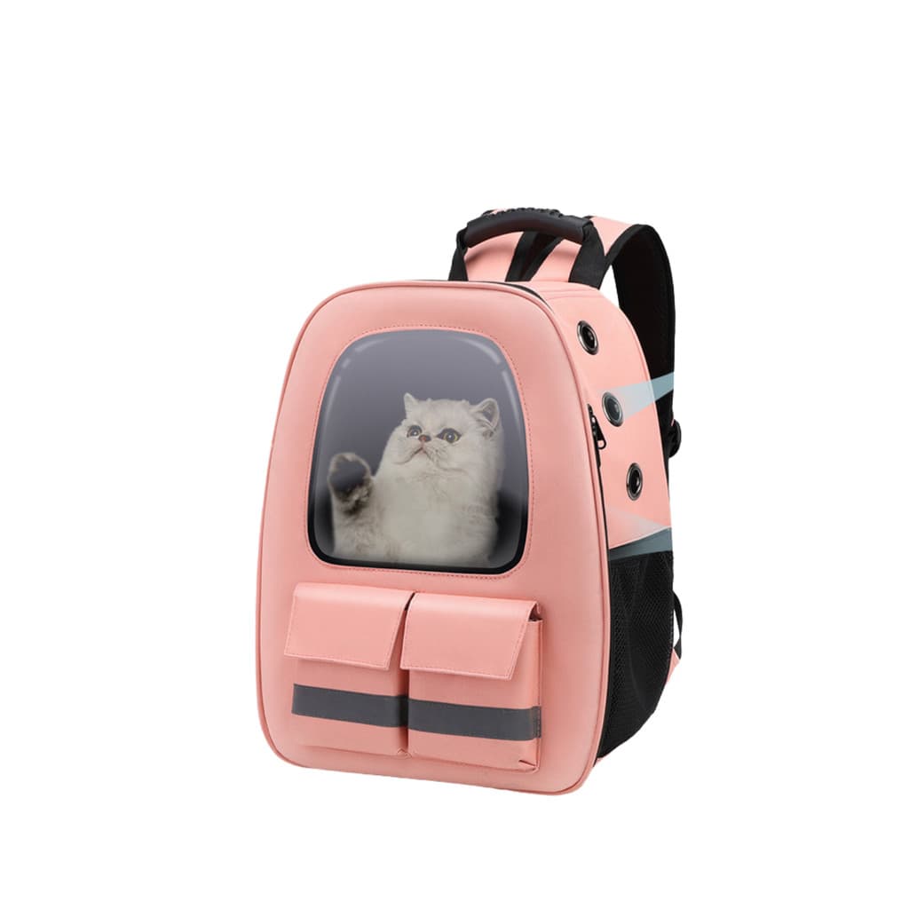 Mochila de Transporte para cachorro ou gato, respirável e com visão