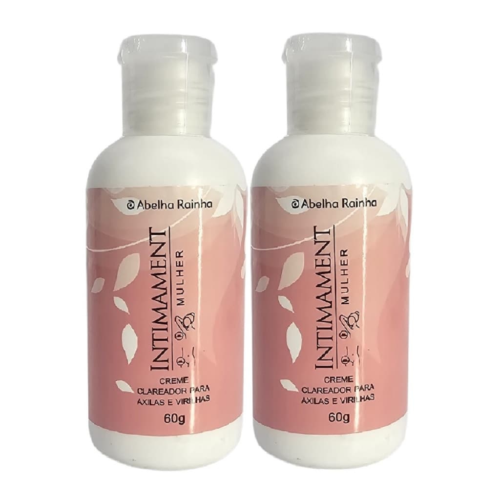 Kit 2 Creme Clareador Para Axilas e Virilhas Intimament Mulher Abelha Rainha