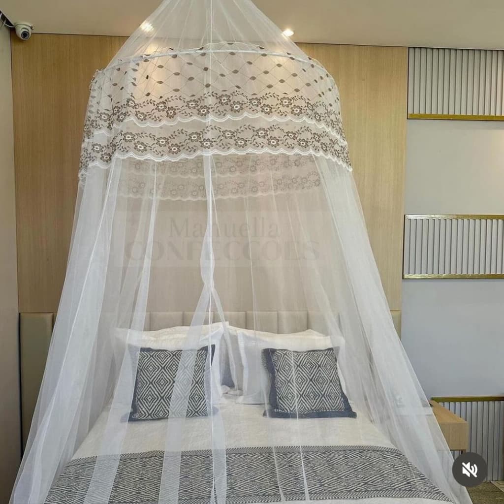 Mosquiteiro Cortinado Teto King Gigante Indiano C/elastico