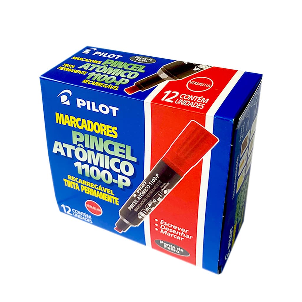 Pincel Atomico Pilot Vermelho CX C/12
