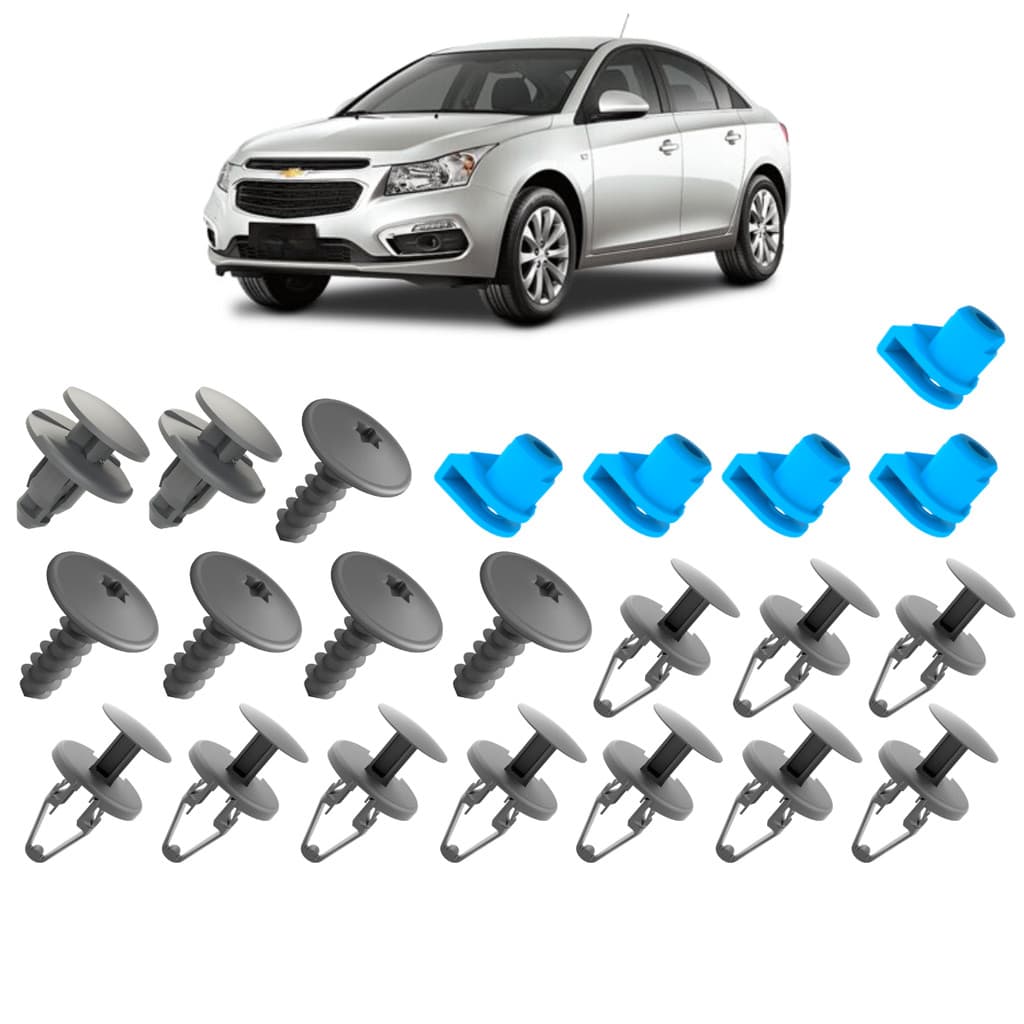 Kit Grampos fixação Parabarro Dianteiro Cruze Hatch Sedan 2012 2013 2014 2016