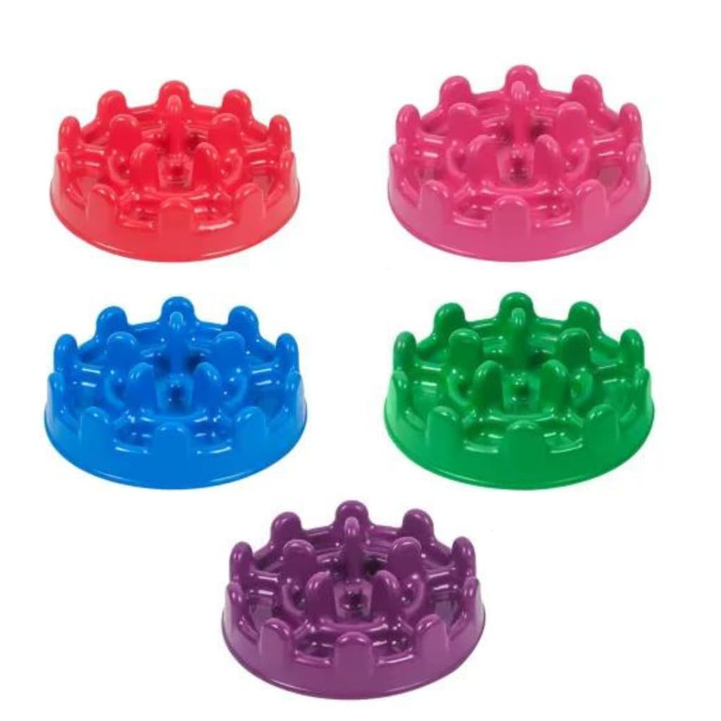 Kit 2 Comedouro Lento Pet Fit Caes e Gatos Cores Pote Caes Gatos Compre 1 leve 2 - Queima de Estoque